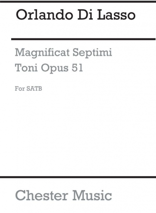 Orlande De Lassus: Magnificat Septimi Toni (Collins) (SATB) SATB Vocal Score