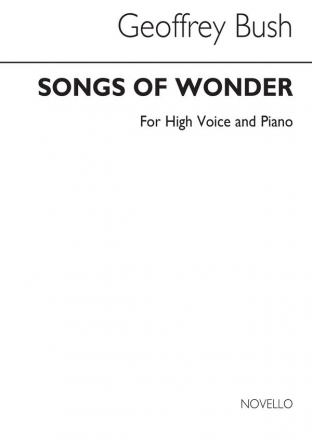 Geoffrey Bush, Songs Of Wonder for High Voice and Piano High Voice and Piano Buch