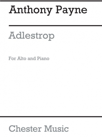 Anthony Payne: Adlestrop for Soprano and Piano (A4 Score) Soprano, Piano Accompaniment Instrumental Work