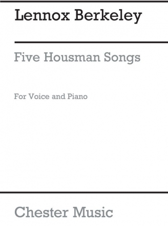 Lennox Berkeley: Five Housman Songs Op.14 No.3 High Voice, Piano Accompaniment Instrumental Work