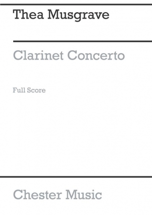 Clarinet Concerto for clarinet and orchestra score