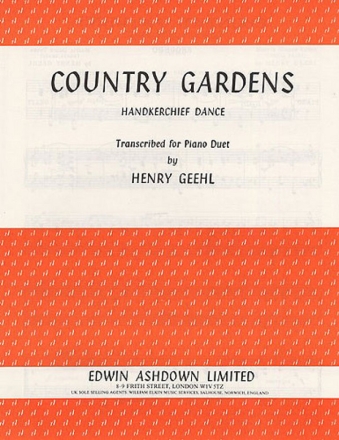 Cecil Sharp: Country Gardens Piano Single Sheet