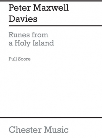 Peter Maxwell Davies: Runes From A Holy Island  for 6 Players (Full Sc Orchestra, Chamber Group Score