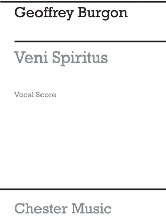 Geoffrey Burgon: Veni Spiritus SATB, Piano Accompaniment Vocal Score