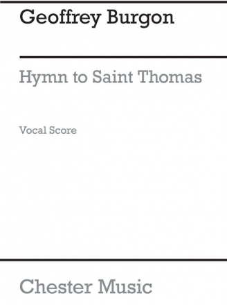 Geoffrey Burgon: Hymn To St Thomas Of Hereford (Vocal Score) SATB, Orchestra Vocal Score