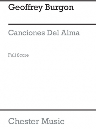 Geoffrey Burgon: Canciones Del Alma (Full Score) Clarinet, String Instruments Score