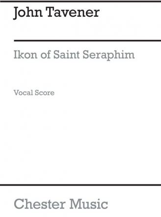 Ikon Of Saint Seraphim for mixed chorus, trumpet, violin, trombone and string instruments vocal score