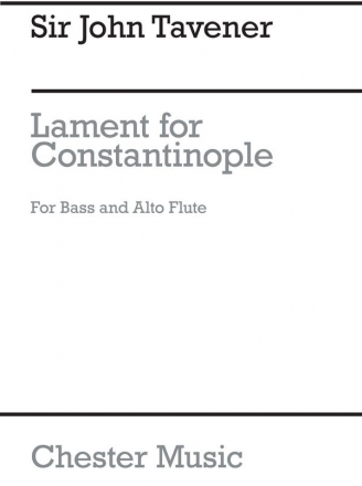 John Tavener: Lament For Constantinople Alto Flute, Baritone Voice Instrumental Work