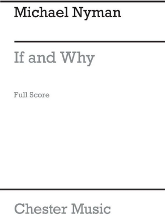 Nyman: If And Why (Score) Orchestra Score