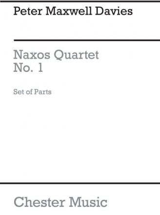 Peter Maxwell Davies: Naxos Quartet No.1 (Parts) String Quartet Parts