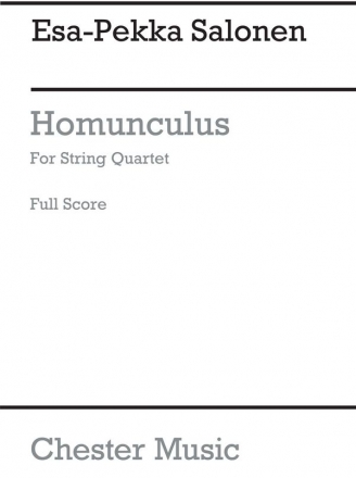 Esa-Pekka Salonen: Homunculus (Score) String Quartet Score