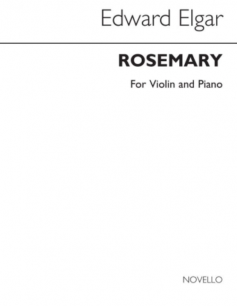 Edward Elgar, Rosemary ('Thats For Remembrance') Violine und Klavier Buch