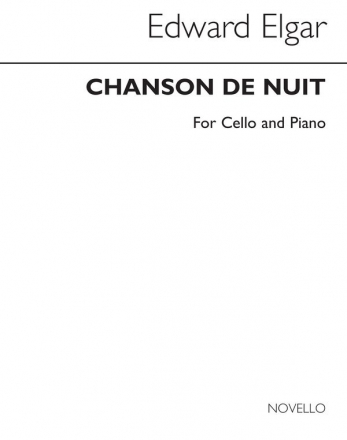 Edward Elgar, Chanson De Nuit Cello Buch