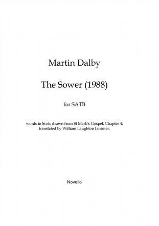 Martin Dalby, The Sower (1988) SATB Chorpartitur