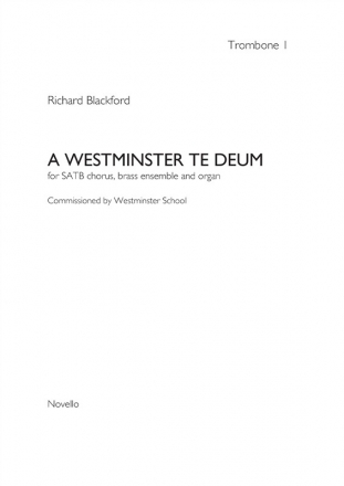 Richard Blackford, A Westminster Te Deum Blechblserensemble Buch