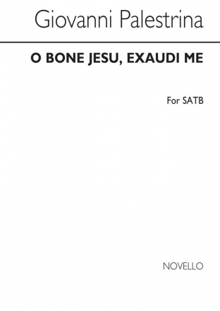 O Bone Jesu, Exaudi Me for mixed chorus a cappella vocal score (la/en)