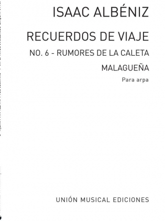 Isaac Albniz, Rumores De La Caleta - Malaguena Harp Buch