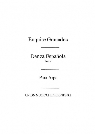 Danza Espanola No.7 Valenciana Harp Buch