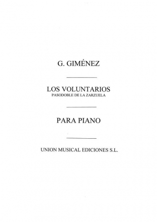 Gernimo Gimnez, Los Voluntarios, Pasodoble Accordion Buch