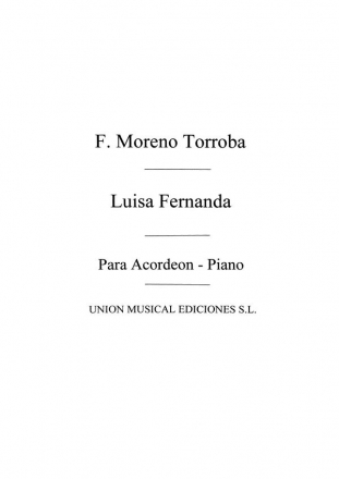 Luisa Fernanda Opera, Accordion Buch