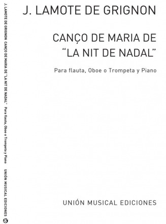 Canco De Maria Flte und Klavier Buch