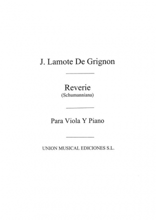 Reverie Viola und Klavier Buch