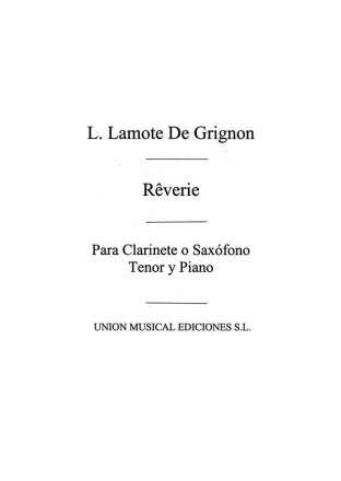 Reverie For Clarinet And Piano Klarinette und Klavier Buch