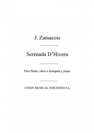 Serenada D'Hivern Oboe and Piano Accompaniment Buch