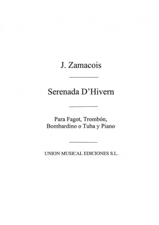 Serenada D'Hivern Posaune und Klavier Buch