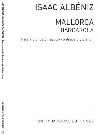 Isaac Albniz, Mallorca Barcarola Cello und Klavier Buch