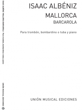 Isaac Albniz, Mallorca Barcarola Posaune und Klavier Buch