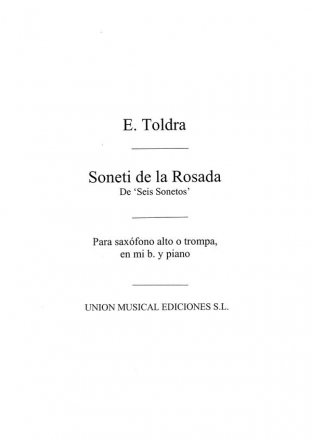 Soneti De La Rosada Altsaxophon und Klavier Buch