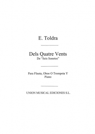 Dels Quatre Vents For Trumpet In C And Piano Trompete und Klavier Buch