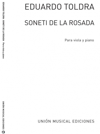 Soneti De La Rosada Viola und Klavier Buch