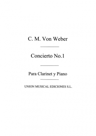 Carl Maria Von Weber, Clarinet Concerto No.1 Altsaxophon und Klavier Buch