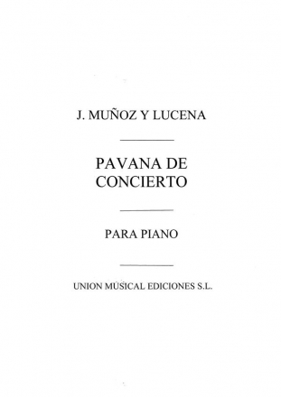 Pavana For Violin And Piano Violine und Klavier Buch