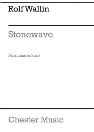 Rolf Wallin: Stonewave For Solo Percussion (Score) Percussion Score