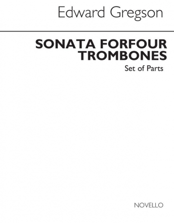 Edward Gregson, Sonata For Four Trombones (Parts) Trombone[Quartet] Buch