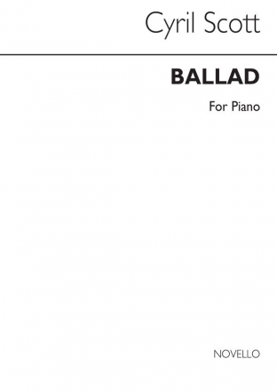 Cyril Scott, Ballad for Piano Klavier Buch