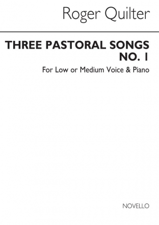 Roger Quilter, Three Pastoral Songs Op. 22 Low Voice and Piano Buch