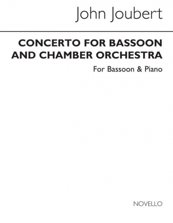 John Joubert, Concerto For Bassoon (With Piano Reduction) Fagott und Klavier Buch