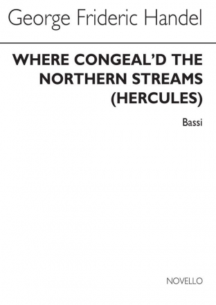 Georg Friedrich Hndel, Where Congeal'd The Northern Streams (Bassi) Cello Buch