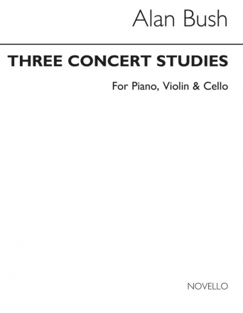 Alan Bush, Three Concert Studies Op.31 Piano Trio Violine, Cello und Klavier Buch