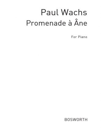 Wachs Promenade A Ane Pf Piano Instrumental Work