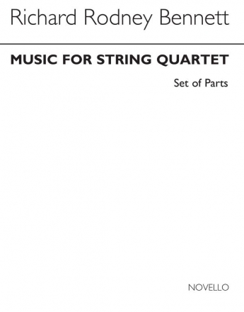 Richard Rodney Bennett, Music For String Quartet (Parts) Streichquartett Buch