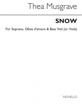 Thea Musgrave, The Snow Soprano, Oboe and Viola Partitur + Stimmen