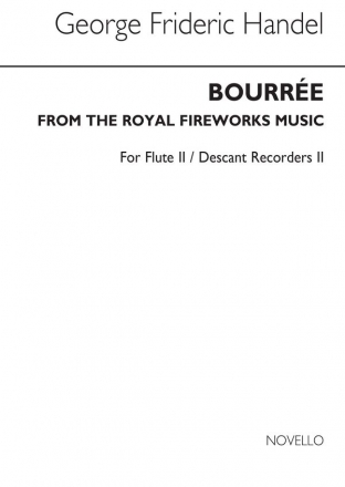 Georg Friedrich Hndel, Bourree From The Fireworks Music (Flt/Des Rec  Flute Recorder Buch