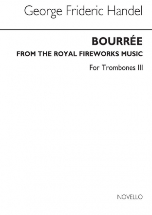 Georg Friedrich Hndel, Bourree From The Fireworks Music (Tc Tbn 3/Eup Trombone Euphonium Buch