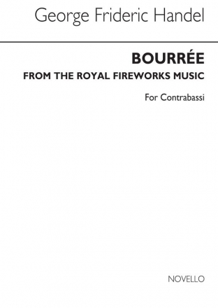 Georg Friedrich Hndel, Bourree From The Fireworks Music (Db) Double Bass Buch