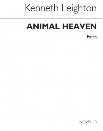 Kenneth Leighton, Animal Heaven Op.83 (Instrumental Parts) Soprano Recorder Harpsichord Accompaniment Cello Buch